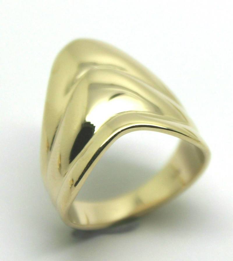 Neuer 9Ct 375 Solid Rose Oder Gelb Weißgold Breiter Pointy Ring in Ihrer Größe von KaedesignsJewellery