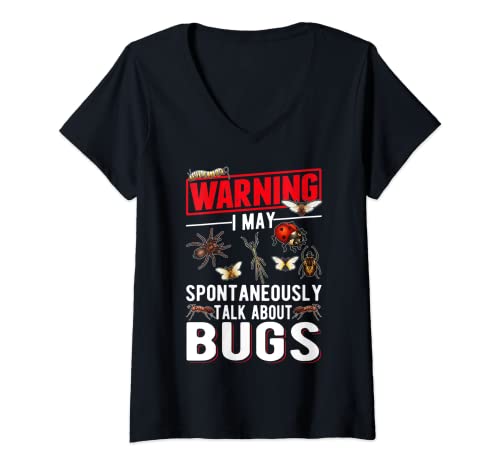 Damen Käfer Insekten Entomologie T-Shirt mit V-Ausschnitt Damen Käfer Insekten Entomologie T-Shirt mit V-Ausschnitt von Käfer Natur Entomologie
