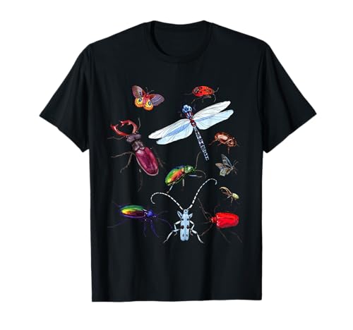 Käfer und Käfer Kleidung - Insekten-Kollektion T-Shirt für Entomologie-Enthusiasten, Männer mit Interesse an Käfern, Schwarz, S, Kurzarm, Klassische Passform, Unisex, Kinder Käfer und Käfer Kleidung - Insekten-Kollektion T-Shirt für Entomologie-Enthusiasten, Männer mit Interesse an Käfern, Schwarz, S, Kurzarm, Klassische Passform, Unisex, Kinder von Käfer und Käfer Kleidung