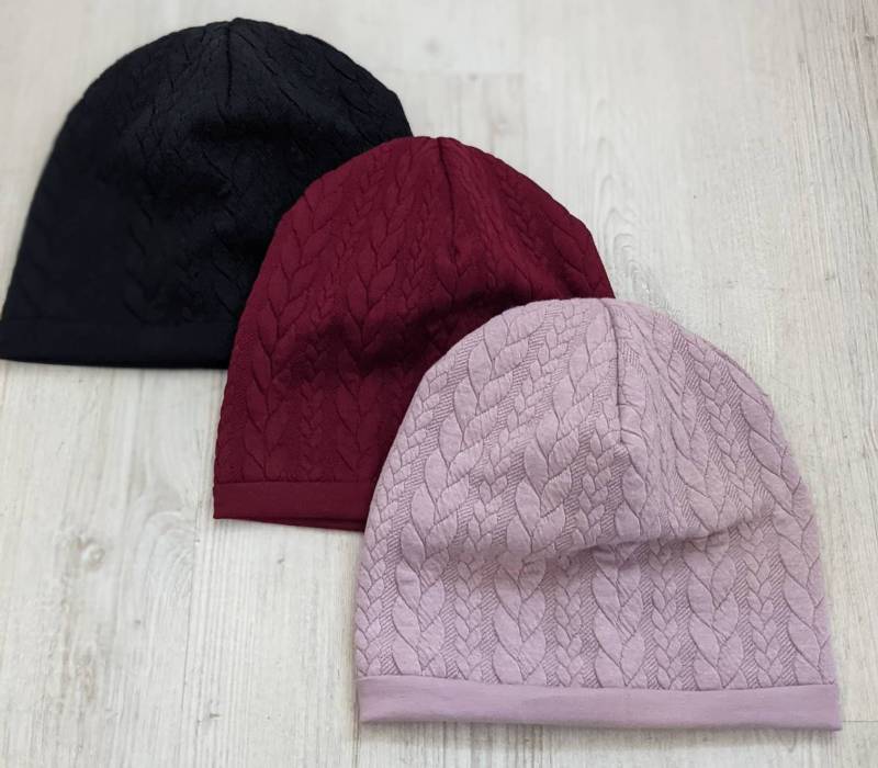Winter Strick Mütze Hipster Beanie Zopfmuster Mädchen Damen Größe 37-58cm Farbe Wählbar von KaeferMari