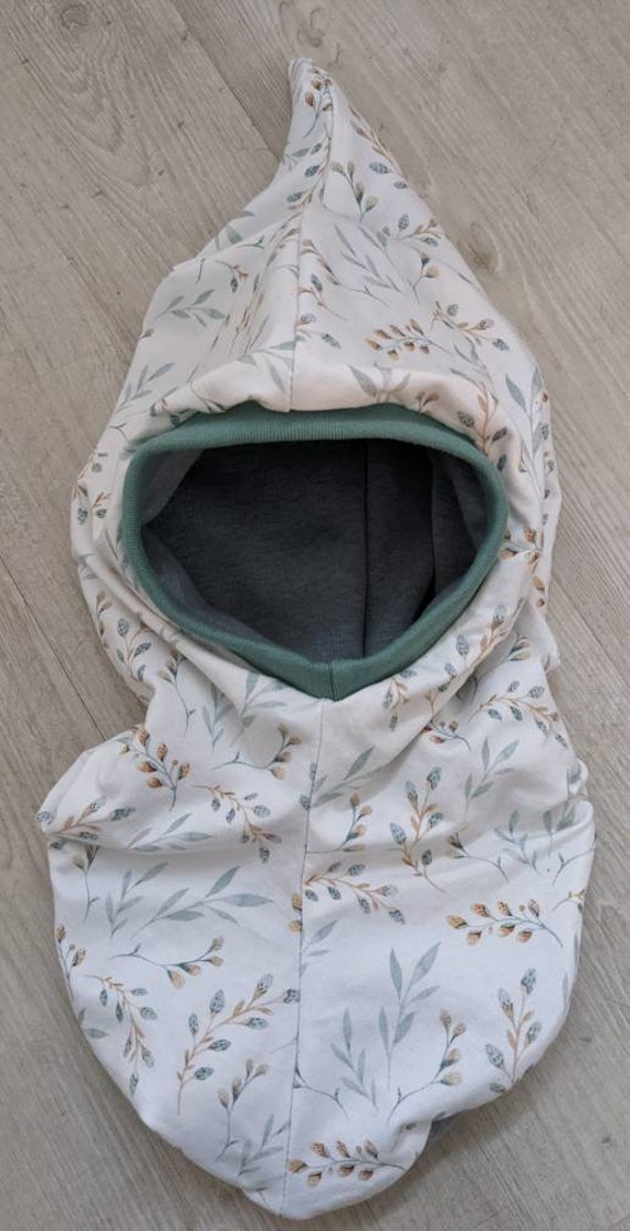 Winter Warme Schlupfmütze Schalmütze Mit Zipfel Mint Weidenzweige Mädchen Mütze Kinder Größe 44-57cm Wintersweat Warm von KaeferMari