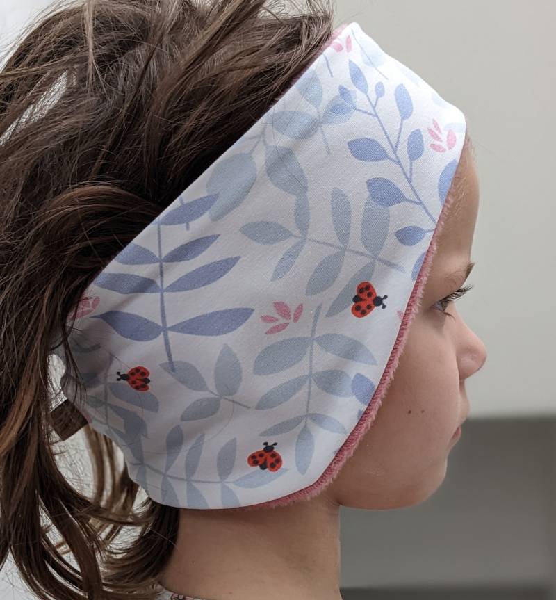 Winterstirnband Marienkäfer Stirnband Mit Ohrenschutz Warm Mädchen Größe 39-56cm von KaeferMari