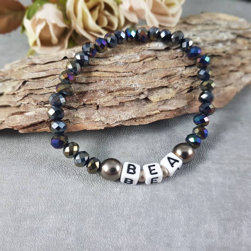 Namensarmband Initialien Wunschname Personalisiertes Armband Geburtstag Mama Tochter Schwester Beste Freundin Schwiegertochter Namensarmband Initialien Wunschname Personalisiertes Armband Geburtstag Mama Tochter Schwester Beste Freundin Schwiegertochter von KaehnDesign