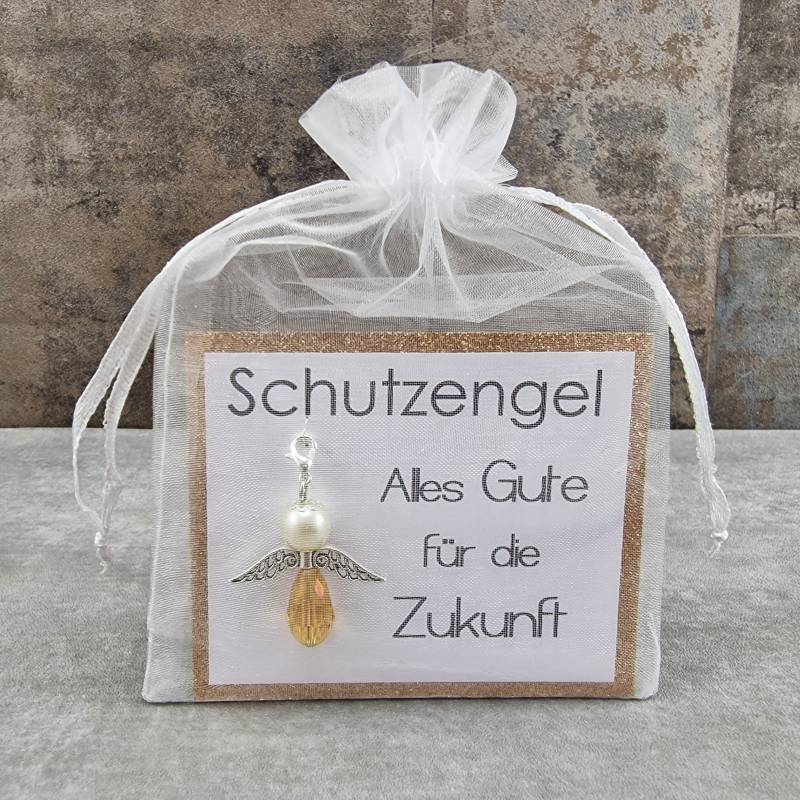 Schutzengel Schlüsselanhänger Geschenk Alles Gute Für Die Zukunft - Glücksbringer Geschenkidee Glückwunschkarte Abschiedsgeschenk von KaehnDesign