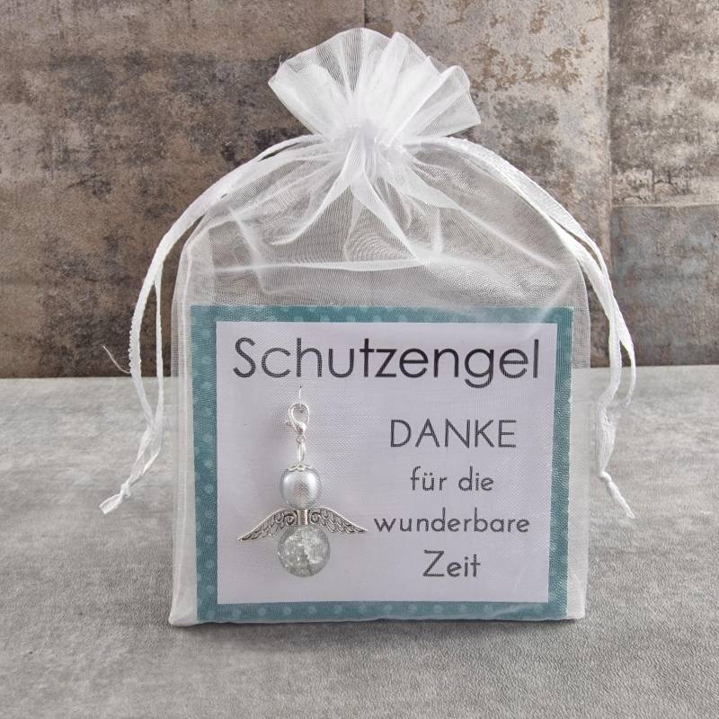 Schutzengel Schlüsselanhänger Geschenk - Danke Für Die Wunderbare Zeit Abschiedsgeschenk Erzieher Lehrer Arbeitskollegen Kindergarten von KaehnDesign