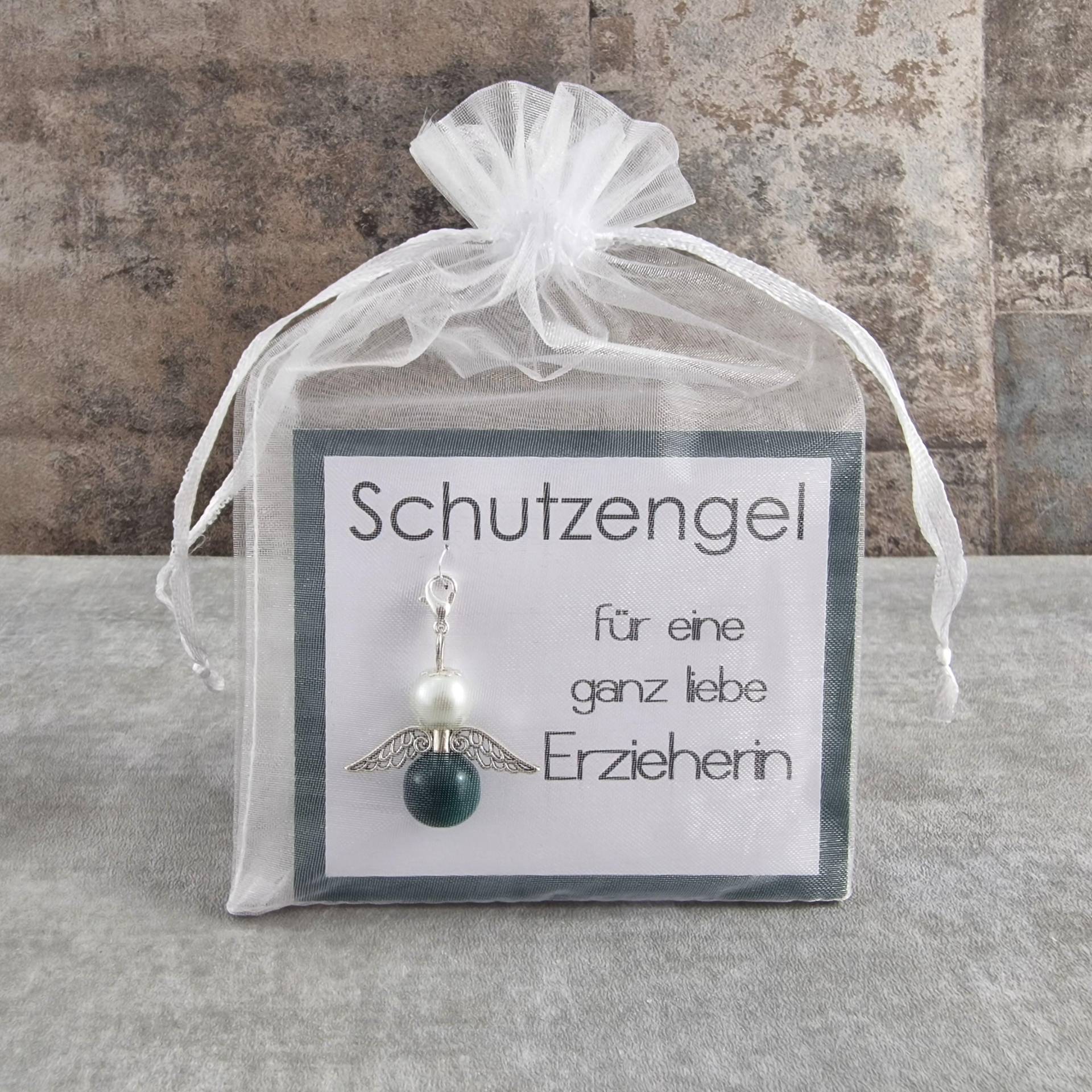 Schutzengel Schlüsselanhänger Geschenk Glücksbringer Glückwunschkarte Für Eine Ganz Liebe Erzieherin - Als Dankeschön Aufmerksamkeit von KaehnDesign