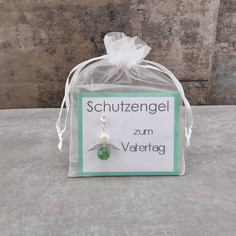 Schutzengel Schlüsselanhänger Geschenk Zum Vatertag - Besonderer Glücksbringer Engel Geschenkidee Aufmerksamkeit Als Vatertagsgeschenk von KaehnDesign
