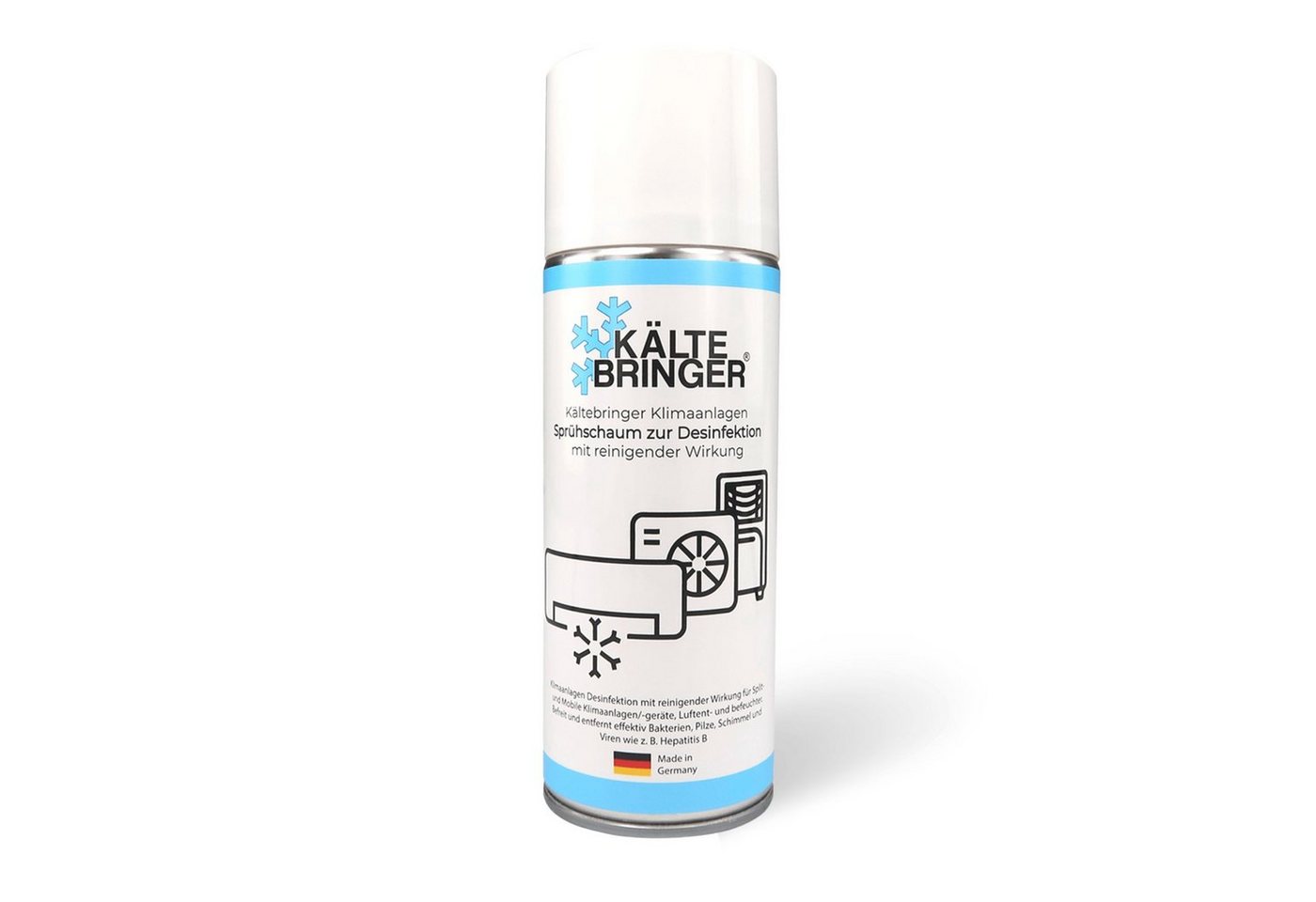 Kältebringer Klimaanlagen Reiniger und Desinfektionsschaum KRKR Reinigungsspray (Klimaanlagen Desinfektion, 400ml) von Kältebringer