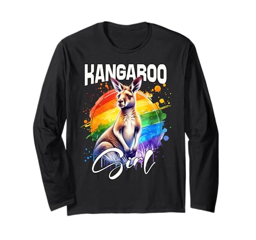 Kangaroo Mädchen Känguru Langarmshirt von Känguru Designs Damen