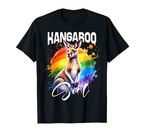 Kangaroo Mädchen Känguru T-Shirt von Känguru Designs Damen