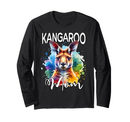 Kangaroo Mom Känguru Mama Langarmshirt von Känguru Mama Für Damen