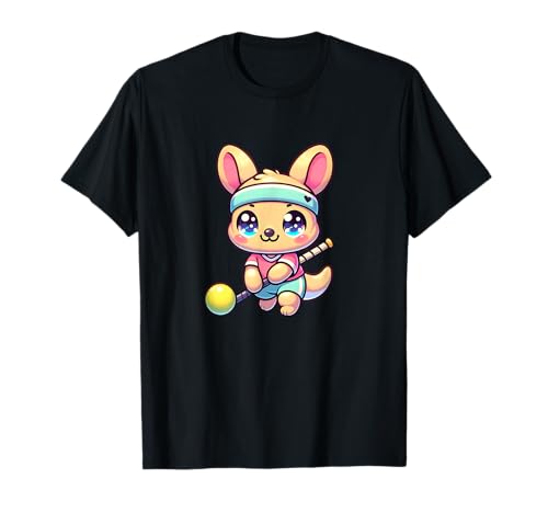 Tennis Kawaii Baby Känguru Mit Stirnband Herz Look T-Shirt von Känguru Tennis Kawaii Niedlich Sportliebe