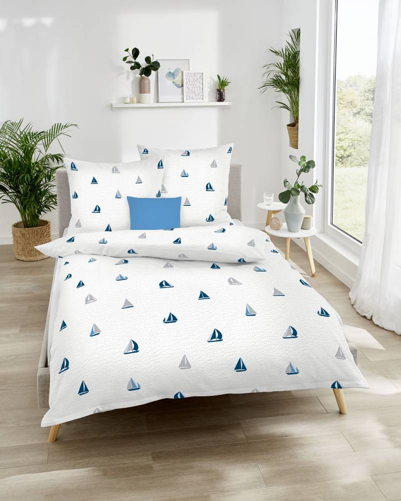 Kaeppel Bettwäsche "Sailing Boats" 2 Stk. tlg. Mit Booten von Kaeppel