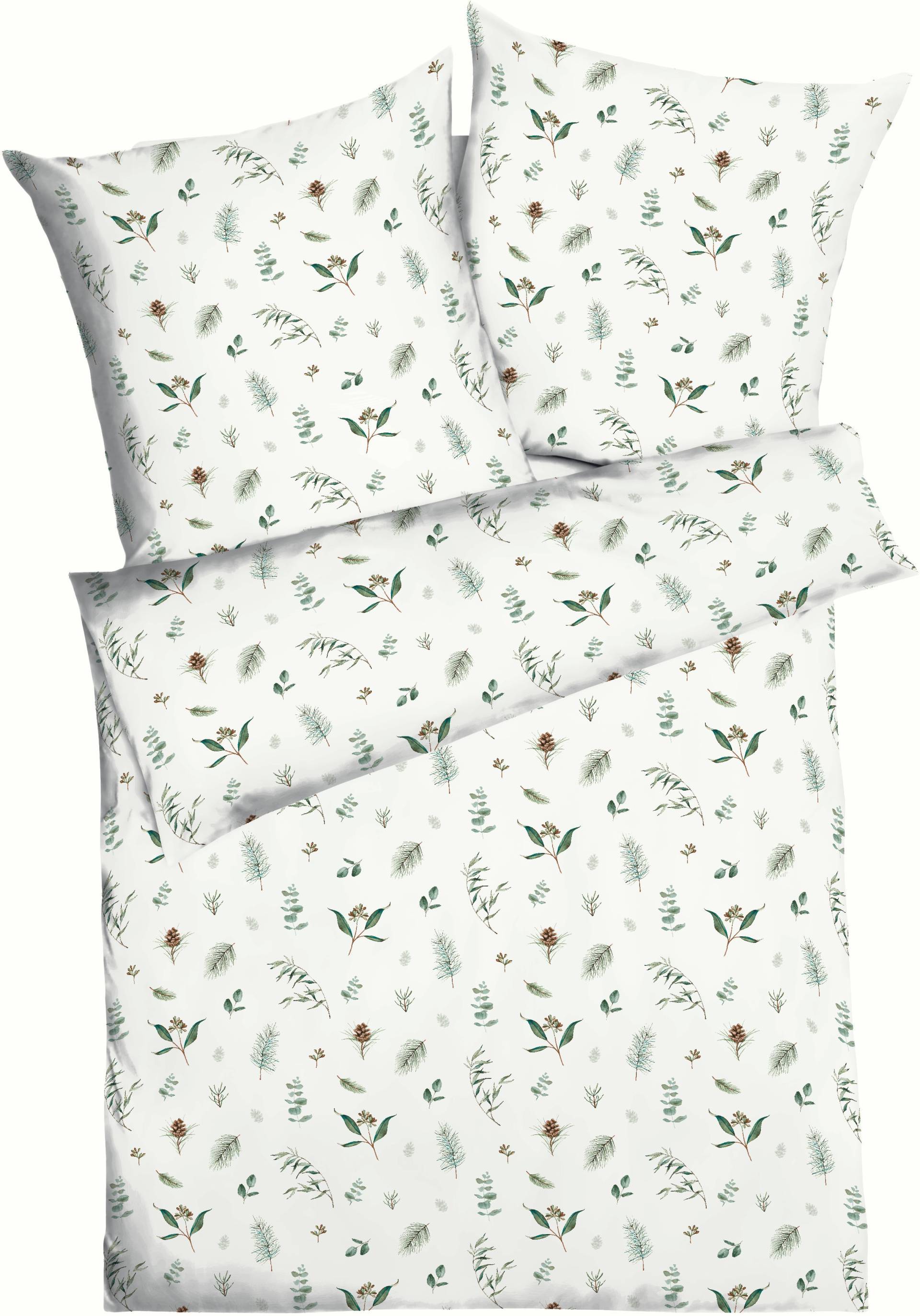 Kaeppel Bettwäsche "Winter Greens", mit Blättern von Kaeppel