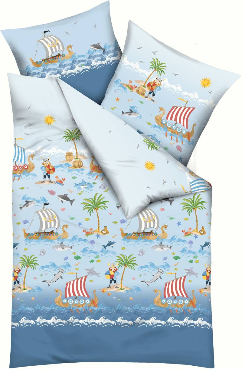 Kaeppel Kinderbettwäsche "Wikinger" 2 Stk. tlg. angenehm wärmend von Kaeppel