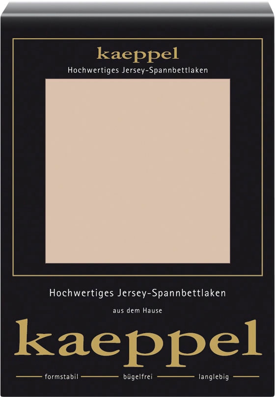 Kaeppel Spannbettlaken "Single Jersey Mako Cotton", Bettlaken aus 100% Baumwolle von Kaeppel