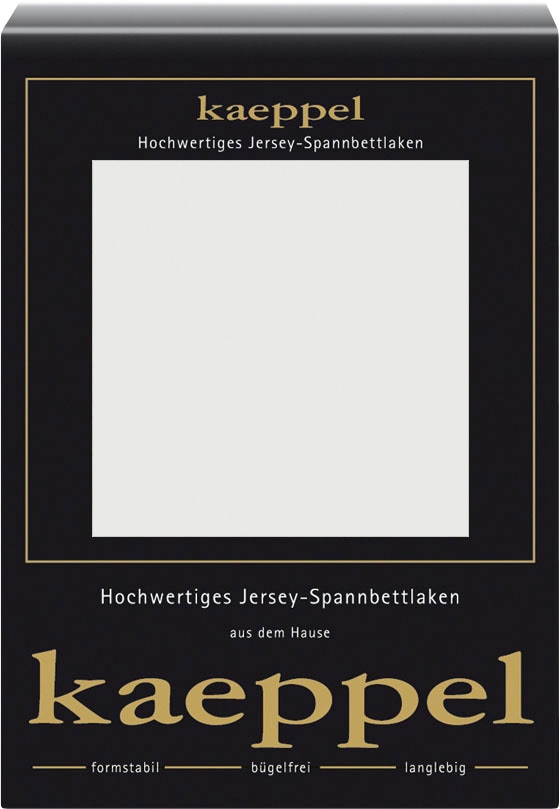 Kaeppel Spannbettlaken "Single Jersey Mako Cotton" Bettlaken aus 100% Baumwolle von Kaeppel