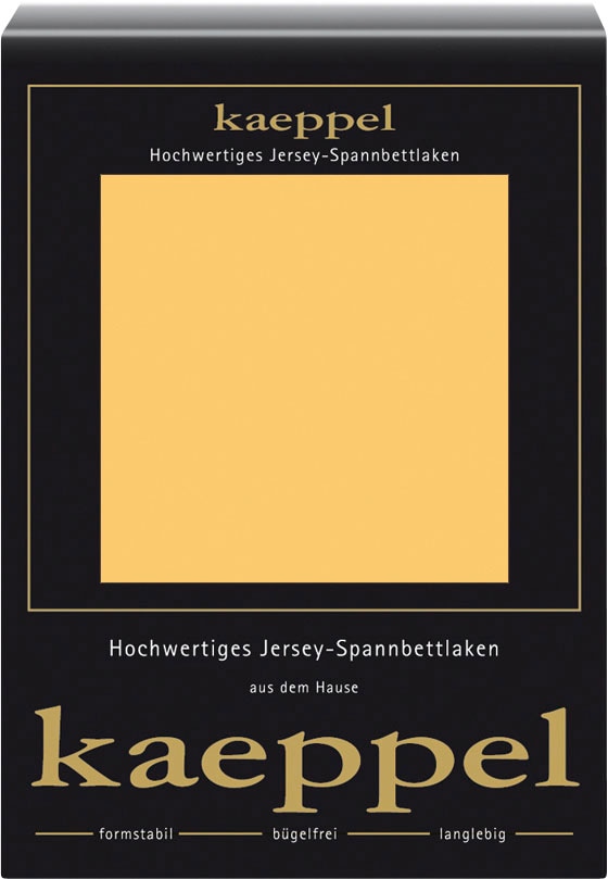 Kaeppel Spannbettlaken "Single Jersey Mako Elasthan", aus 97% Baumwolle und 3% Elasthan von Kaeppel