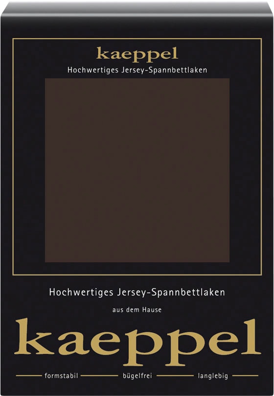 Kaeppel Spannbettlaken "Single Jersey Mako Elasthan" aus 97% Baumwolle und 3% Elasthan von Kaeppel