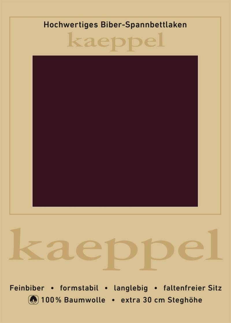 Kaeppel Spannbettlaken "Spannbettlaken Biber" 100% Baumwolle, kuschelig weich ideal für Winter von Kaeppel
