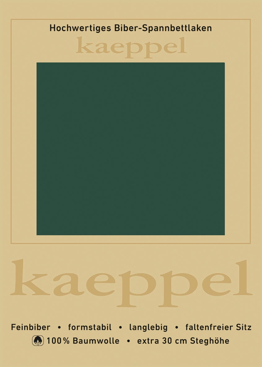 Kaeppel Spannbettlaken "Spannbettlaken Biber" 100% Baumwolle, kuschelig weich ideal für Winter von Kaeppel