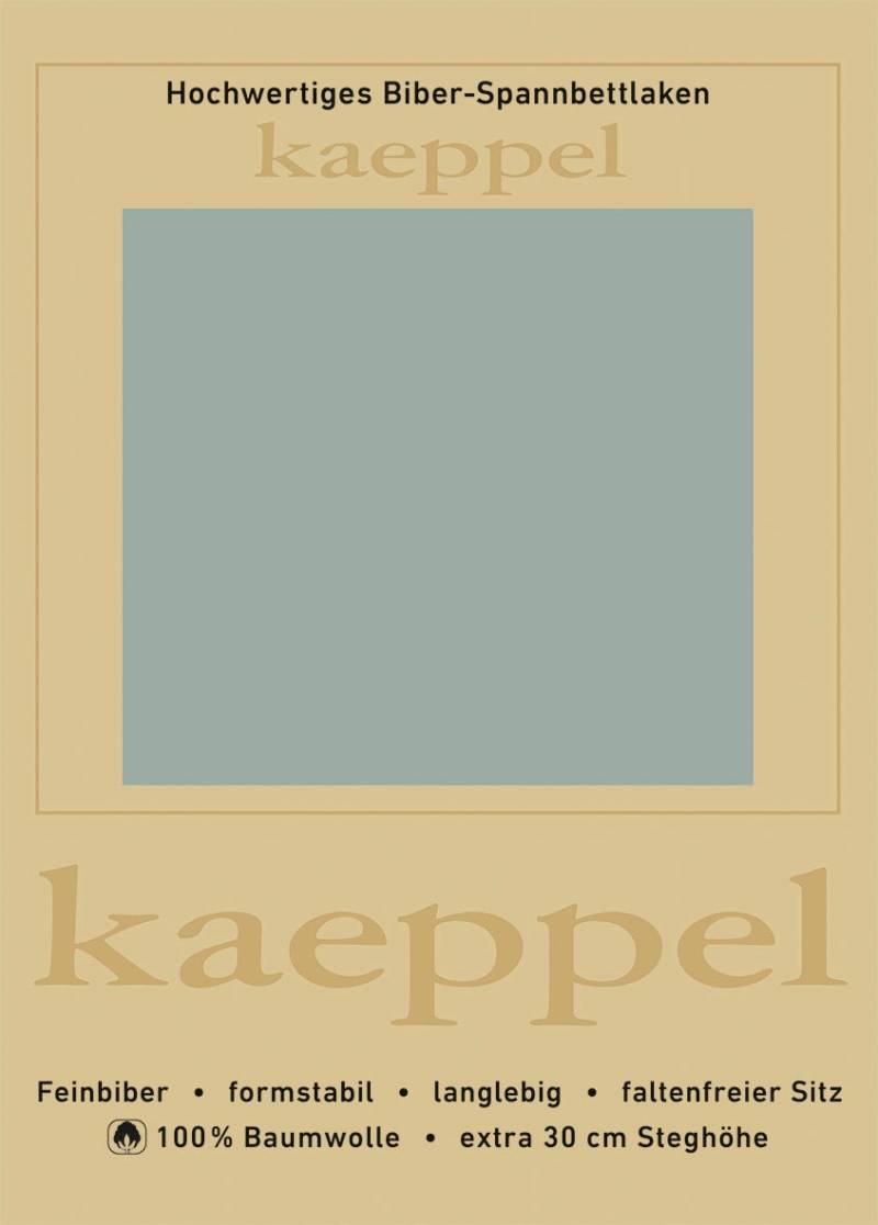 Kaeppel Spannbettlaken "Spannbettlaken Biber" 100% Baumwolle, kuschelig weich ideal für Winter von Kaeppel