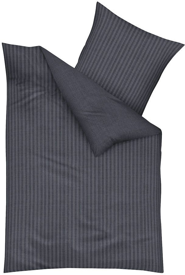 Kaeppel Wendebettwäsche "Eternity Combo Bettwäsche, Satin mit seidigem Glanz, Streifen-Design" 2 Stk. tlg. von Kaeppel