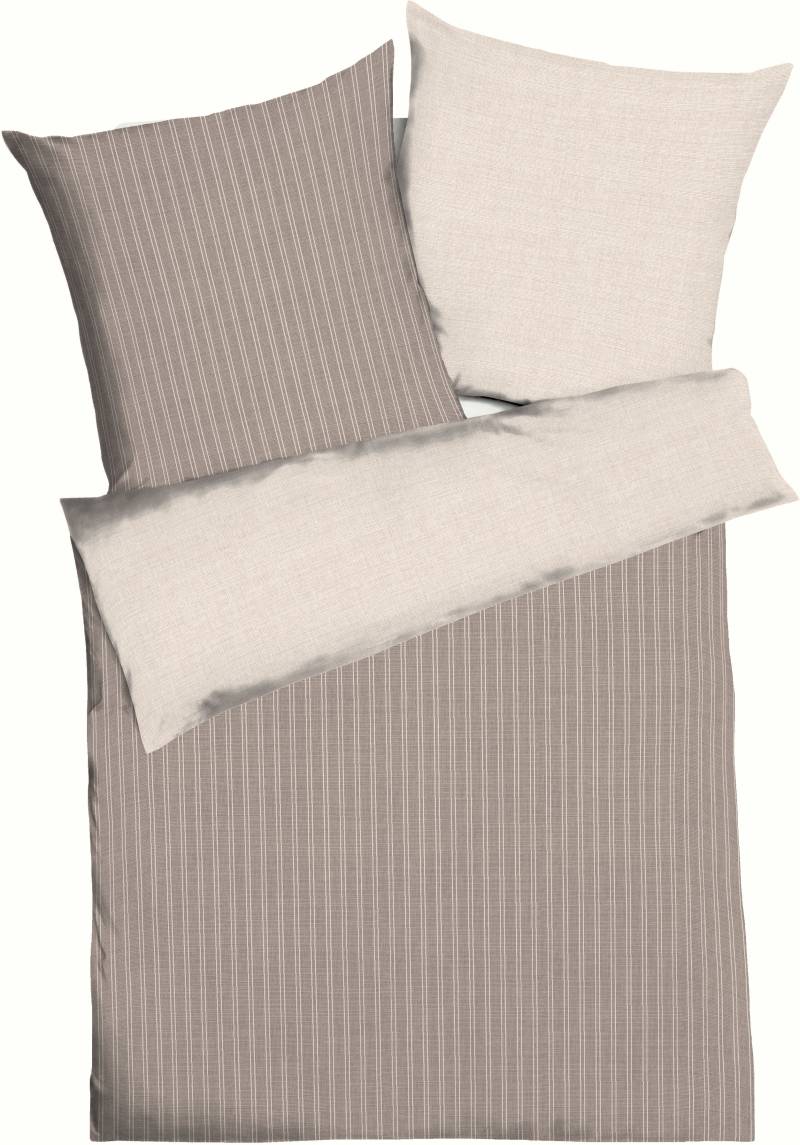 Kaeppel Wendebettwäsche "Eternity Combo Bettwäsche, Satin mit seidigem Glanz, Streifen-Design" 2 Stk. tlg. von Kaeppel