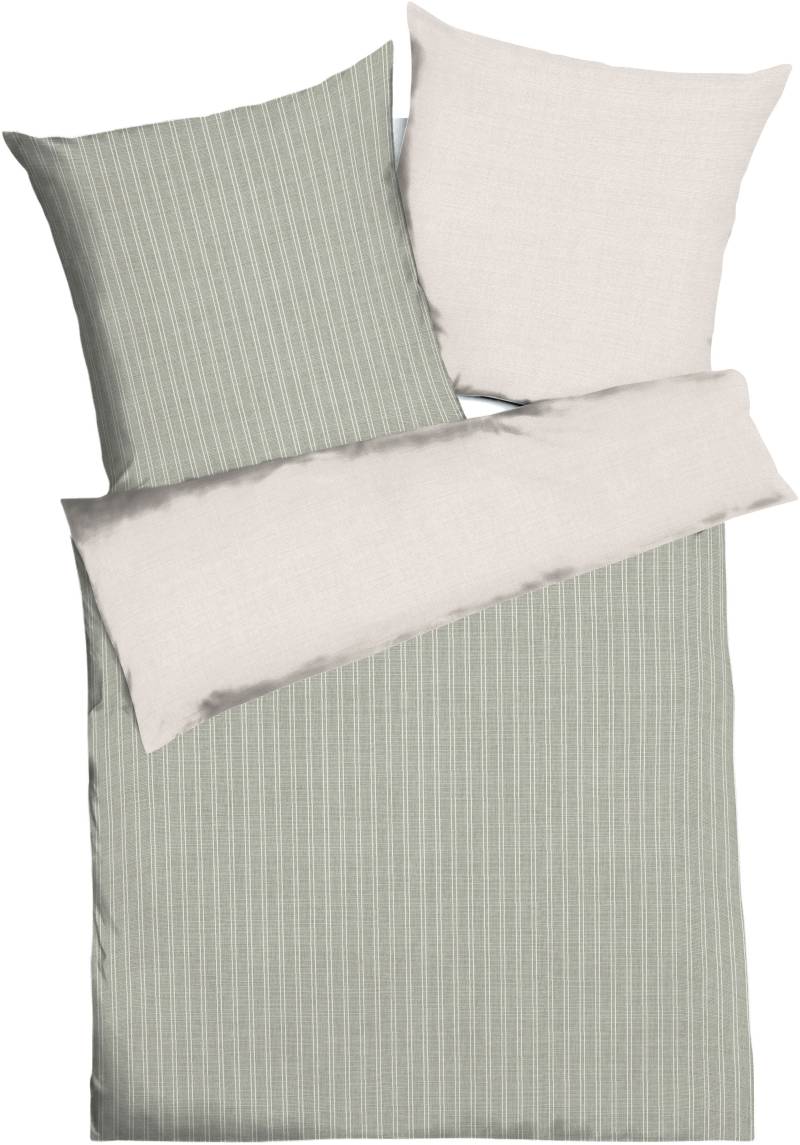Kaeppel Wendebettwäsche "Eternity Combo Bettwäsche, Satin mit seidigem Glanz, Streifen-Design" 2 Stk. tlg. von Kaeppel