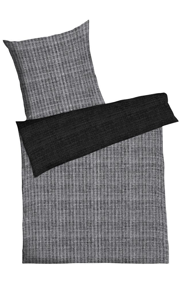 Kaeppel Wendebettwäsche "Eternity Combo Bettwäsche, Satin mit seidigem Glanz, Streifen-Design" 2 Stk. tlg. von Kaeppel
