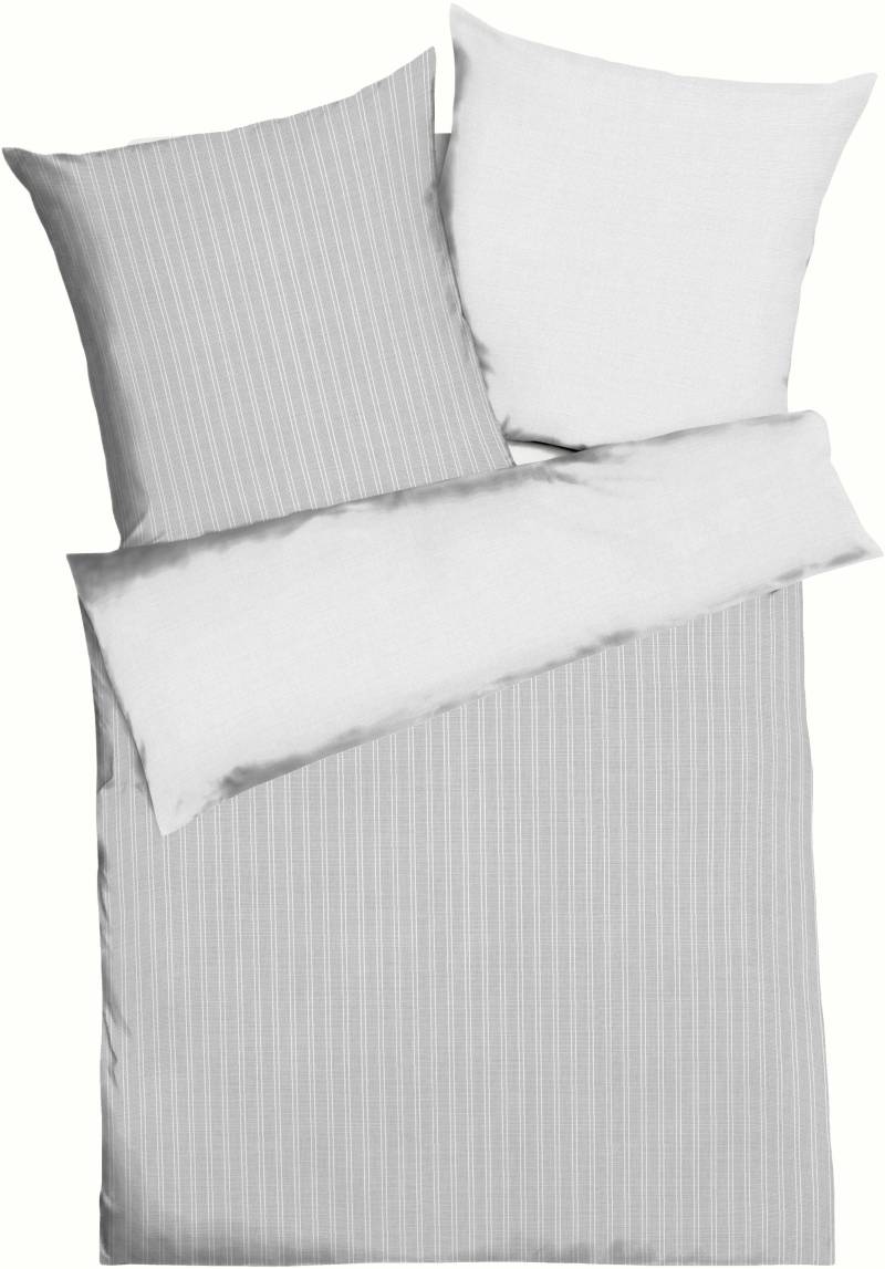 Kaeppel Wendebettwäsche "Eternity Combo Bettwäsche, Satin mit seidigem Glanz, Streifen-Design" 3 Stk. tlg. von Kaeppel