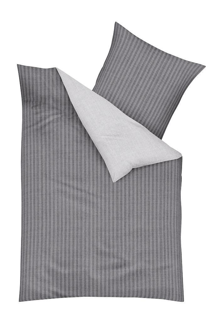 Kaeppel Wendebettwäsche "Eternity Combo Bettwäsche, Satin mit seidigem Glanz, Streifen-Design" 2 Stk. tlg. von Kaeppel