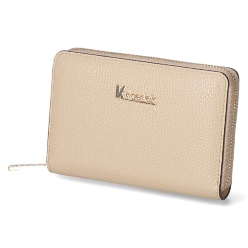 Kaerlek 1004994-301 Geldbörse Synthetik Damen in beige von Kaerlek
