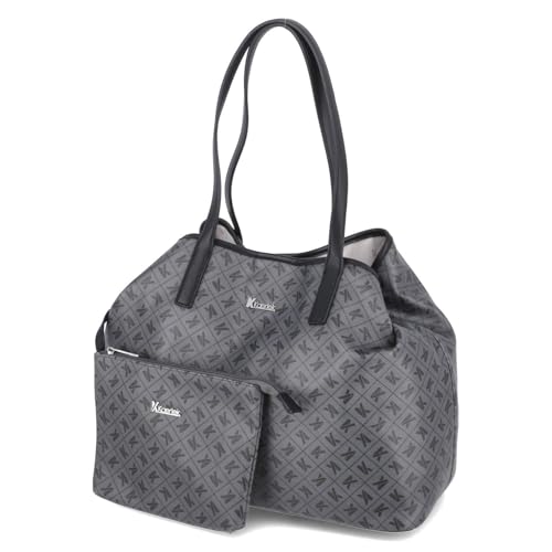 Kaerlek 1005880-216 Handtasche Synthetik Damen in grau-kombi von Kaerlek