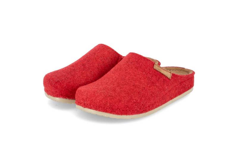 Kaerlek Kaerlek 8125-21-105 Red Damen Filz rot Pantolette von Kaerlek
