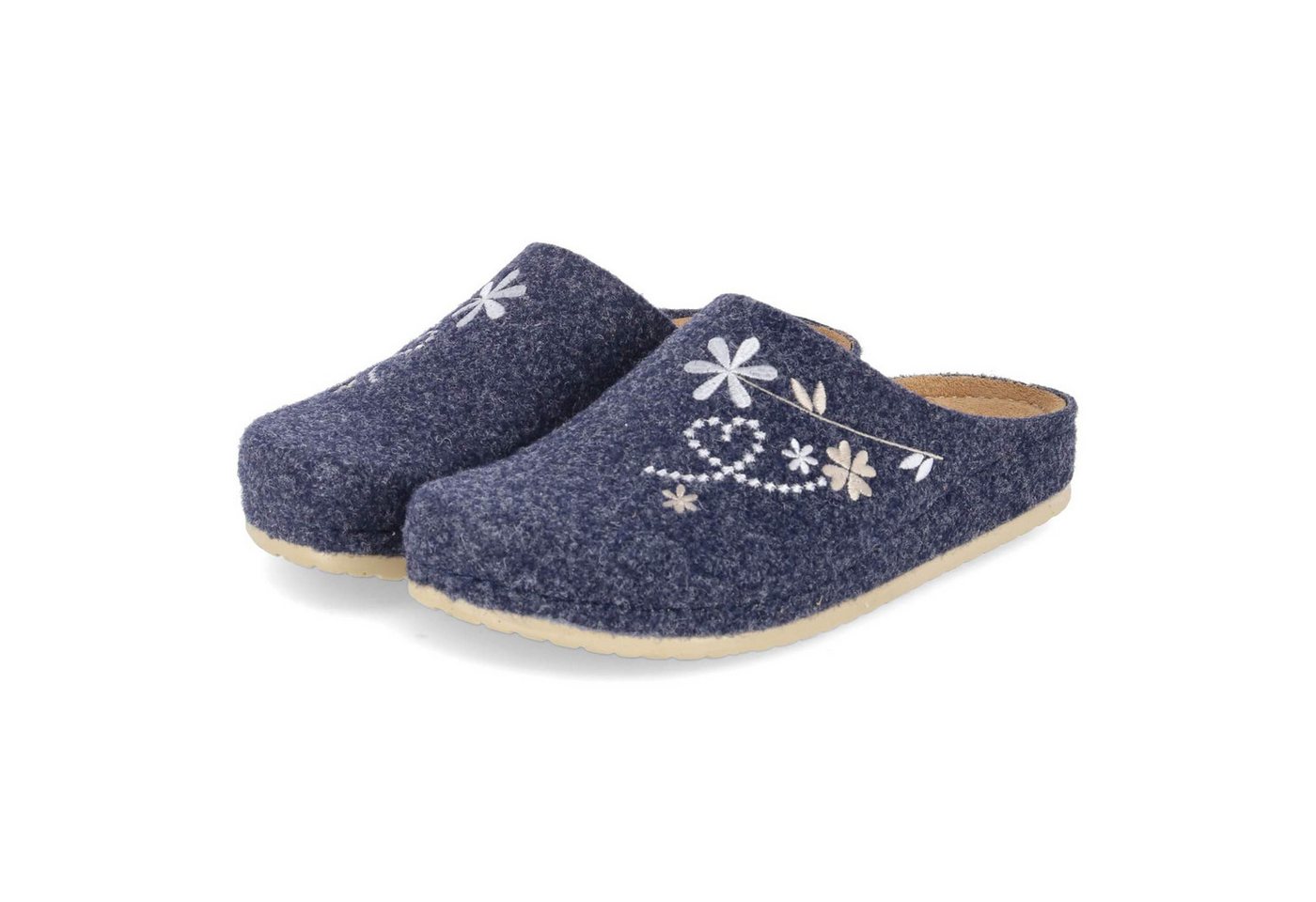 Kaerlek Kaerlek - female - 8125-50-Blue - Filz - blau Pantolette von Kaerlek