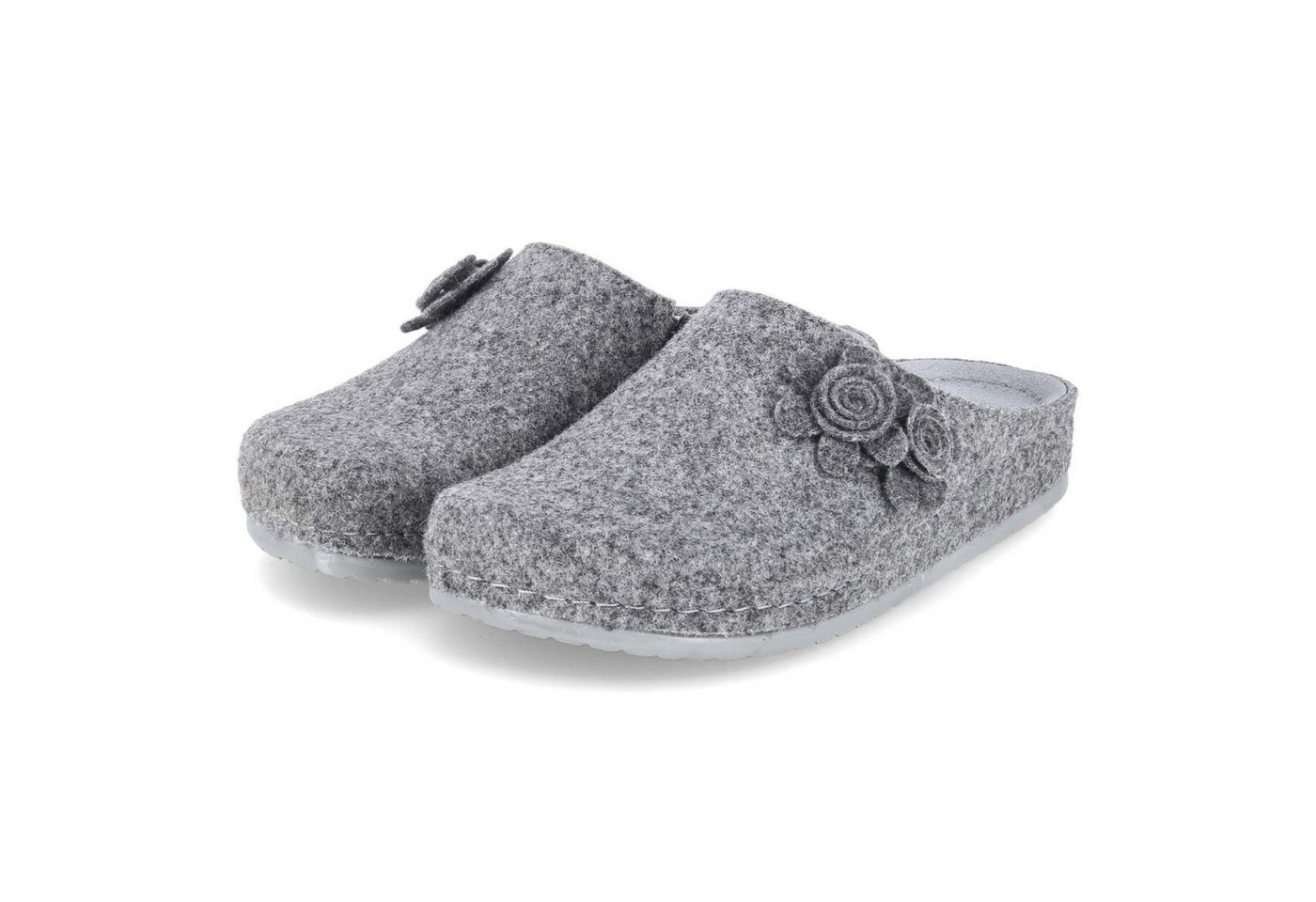 Kaerlek Kaerlek - female - 8125-52-903 - Filz - grau Pantolette von Kaerlek