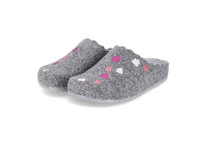 Kaerlek Kaerlek 8137-22-903 grey Damen Filz grau Pantolette von Kaerlek