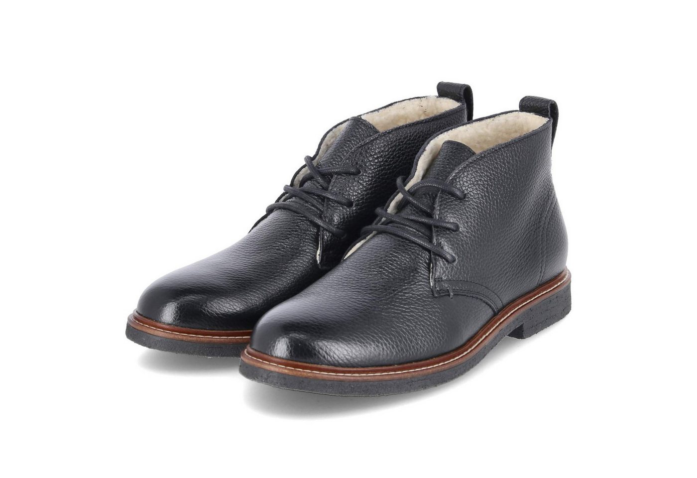 Kaerlek Kaerlek - male - 8884 - Glattleder - schwarz Schnürstiefel von Kaerlek