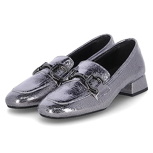 Kaerlek Damen Slipper Cleo - Klassische und Bequeme Damenschuhe, Leder Slippers Elegant - [Grau, Größe 38] von Kaerlek