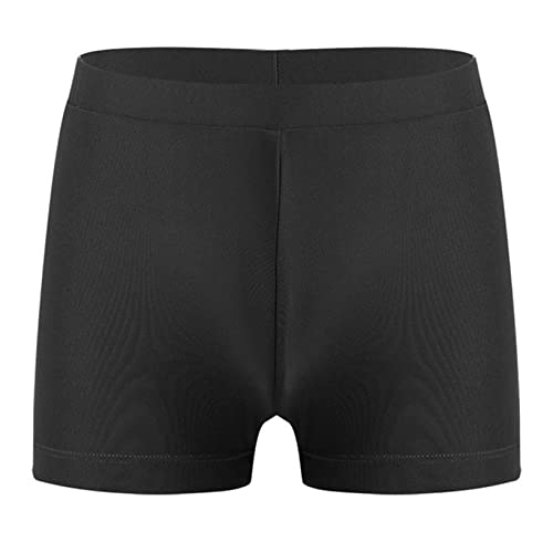Kaerm Kinder Mädchen Badeshorts Kurze Badehose UV Schutz Shorts Strand Wassersport Boardshorts Schnell Trocknendes Schwimmhose Schwimmshorts Schwarz 146-152 von Kaerm