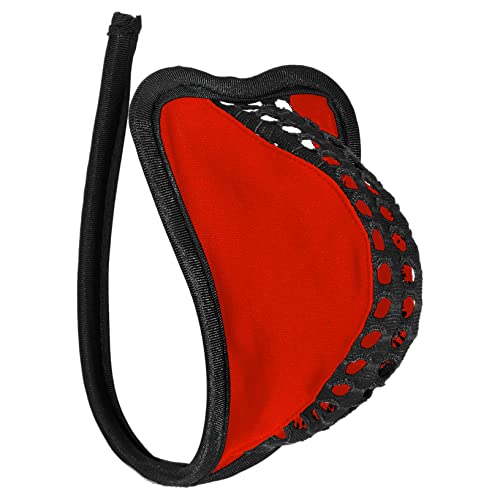 Kaerm Männer C-String Penishülle Briefs Unterhosen Herren Slip Gay Unterwäsche Penis Sleeve Tanga Reizwäsche Penis Beutel Erotik Type B Schwarz&Rot Einheitsgröße von Kaerm