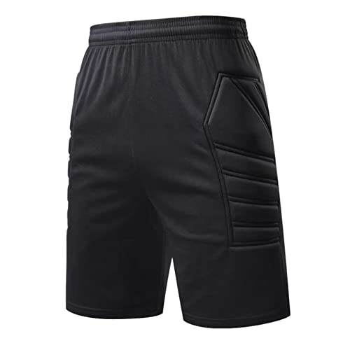 Kaerm Torwarthose Kinder Gepolstert Lang/Kurz Jungen Fussballtrikot Fußballuniform High Waist Unterziehhose Schutzhose Schutz Shorts Auswärtstrikot Shorts 134-140 von Kaerm