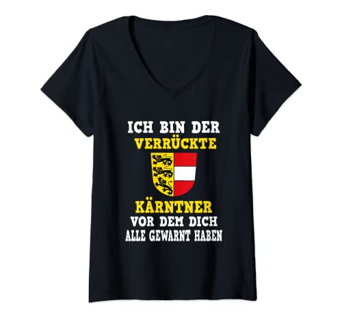 Damen Kärnten Kärntner T-Shirt mit V-Ausschnitt Damen Kärnten Kärntner T-Shirt mit V-Ausschnitt von Kärnten Österreich