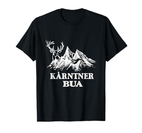 Kärnten T-Shirt Kärntner Bua Hirsch & Berg Herren Kärnten T-Shirt von Kärnten Shop IBK