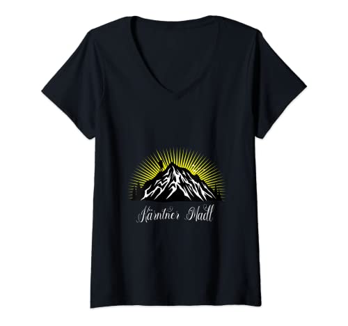 Damen Kärnten T-Shirt Kärntner Madl Wandern Trekking Berge Frauen T-Shirt mit V-Ausschnitt Damen Kärnten T-Shirt Kärntner Madl Wandern Trekking Berge Frauen T-Shirt mit V-Ausschnitt von Kärnten Support