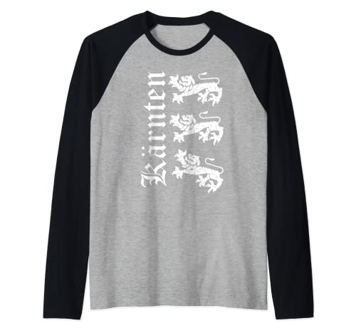 Kärnten T-Shirt Wappen Kärnten Österreich Damen Herren Raglan von Kärntner Style