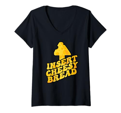 Damen Käse brotpfeil einsetzen - lustiger Käse -Liebhaber Humor T-Shirt mit V-Ausschnitt Damen Käse brotpfeil einsetzen - lustiger Käse -Liebhaber Humor T-Shirt mit V-Ausschnitt von Käse Brot Witz Food Humor Käse Liebhaber