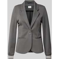 Kaffe Blazer mit Leistentaschen Modell 'KINNIE' in Dunkelgrau, Größe XS von Kaffe
