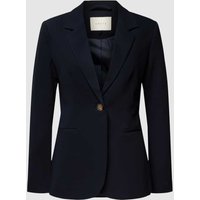 Kaffe Blazer mit angedeuteten Leistentaschen in Marine, Größe 42 von Kaffe